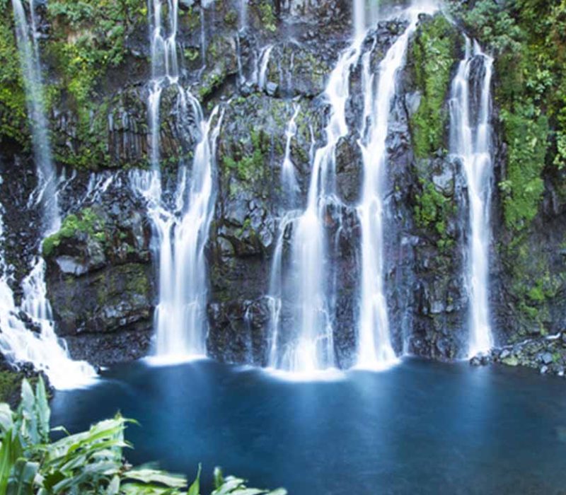 CASCADE DE GRAND GALET à Langevin vu d'un drône - Saint- Joseph